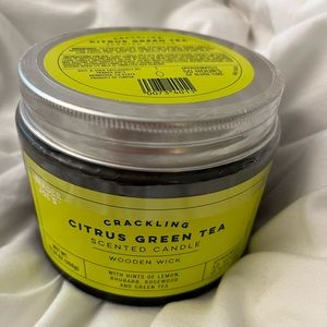 trader joe’s crackling citrus green tea candle